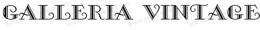 Galleria Vintage字体转换